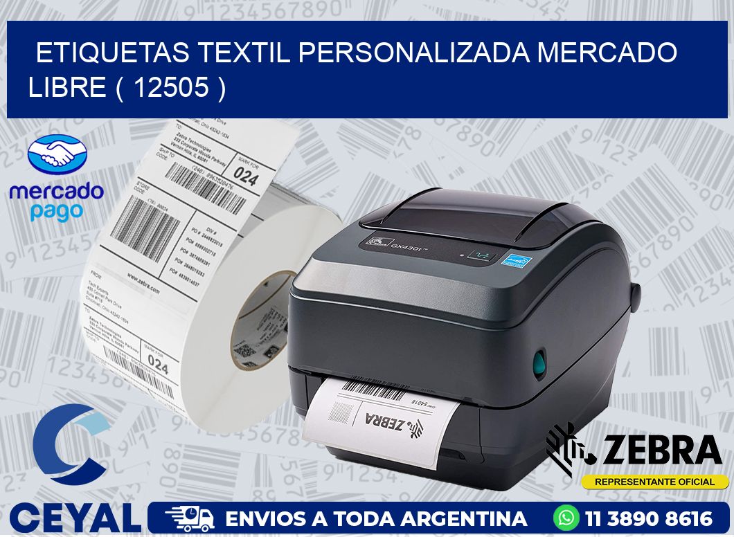 ETIQUETAS TEXTIL PERSONALIZADA MERCADO LIBRE ( 12505 )