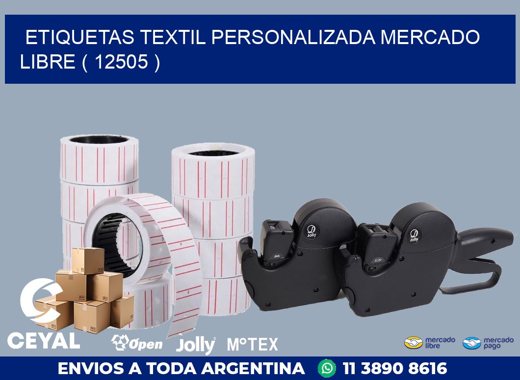 ETIQUETAS TEXTIL PERSONALIZADA MERCADO LIBRE ( 12505 )