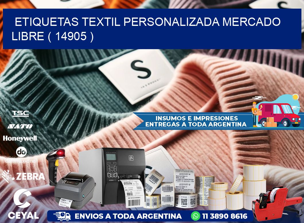 ETIQUETAS TEXTIL PERSONALIZADA MERCADO LIBRE ( 14905 )