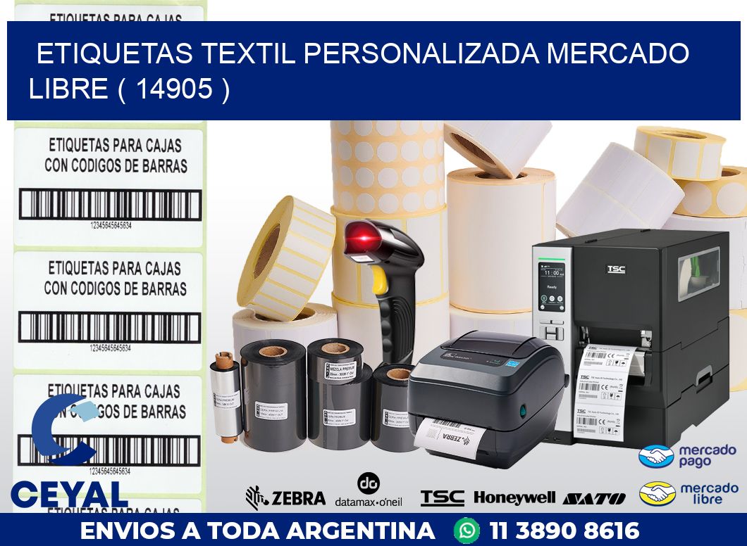 ETIQUETAS TEXTIL PERSONALIZADA MERCADO LIBRE ( 14905 )