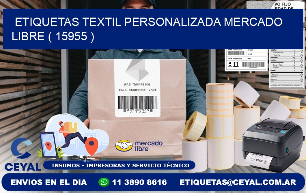 ETIQUETAS TEXTIL PERSONALIZADA MERCADO LIBRE ( 15955 )