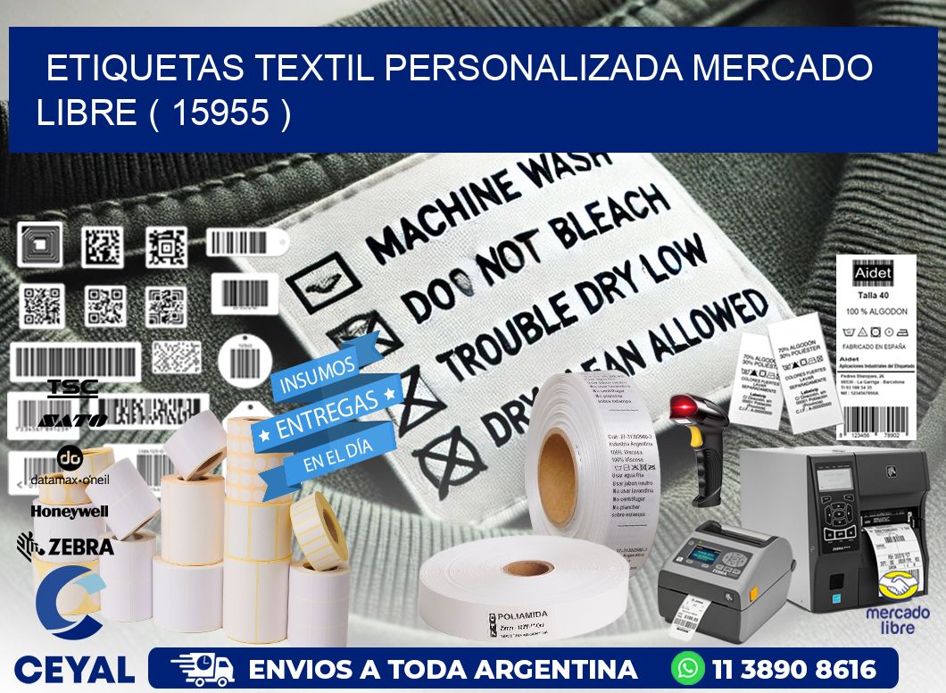 ETIQUETAS TEXTIL PERSONALIZADA MERCADO LIBRE ( 15955 )