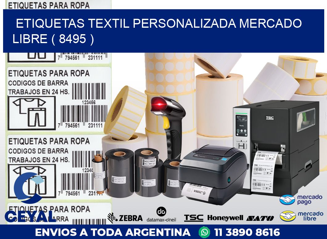 ETIQUETAS TEXTIL PERSONALIZADA MERCADO LIBRE ( 8495 )