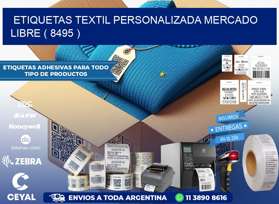 ETIQUETAS TEXTIL PERSONALIZADA MERCADO LIBRE ( 8495 )