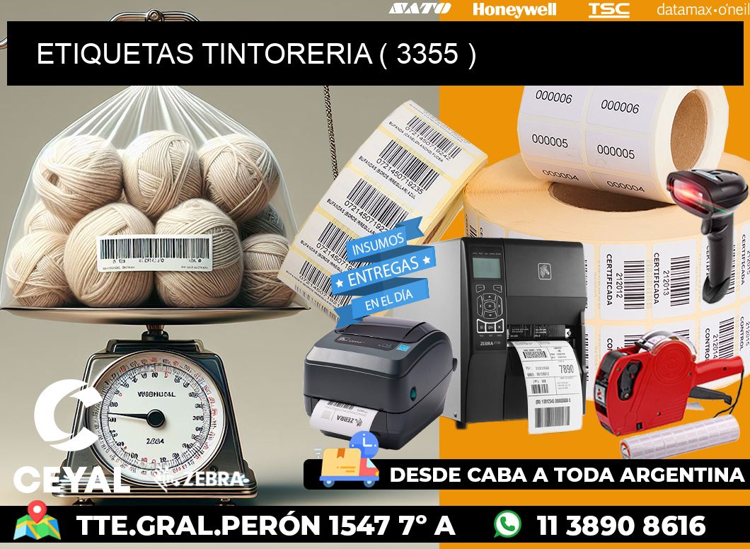 ETIQUETAS TINTORERIA ( 3355 )