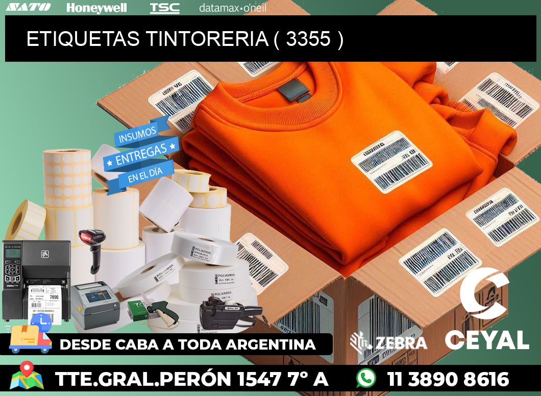 ETIQUETAS TINTORERIA ( 3355 )