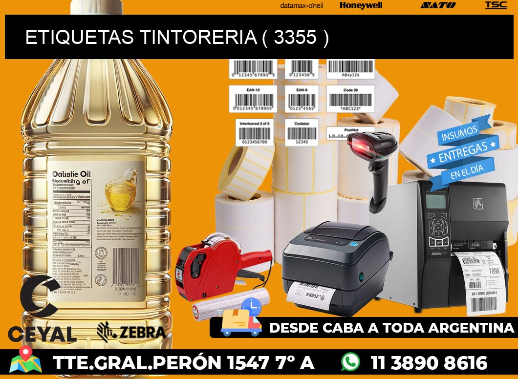 ETIQUETAS TINTORERIA ( 3355 )