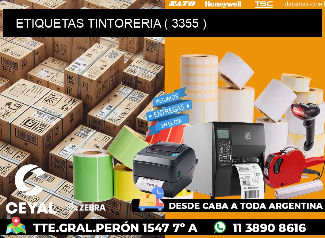 ETIQUETAS TINTORERIA ( 3355 )