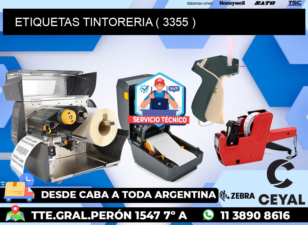 ETIQUETAS TINTORERIA ( 3355 )