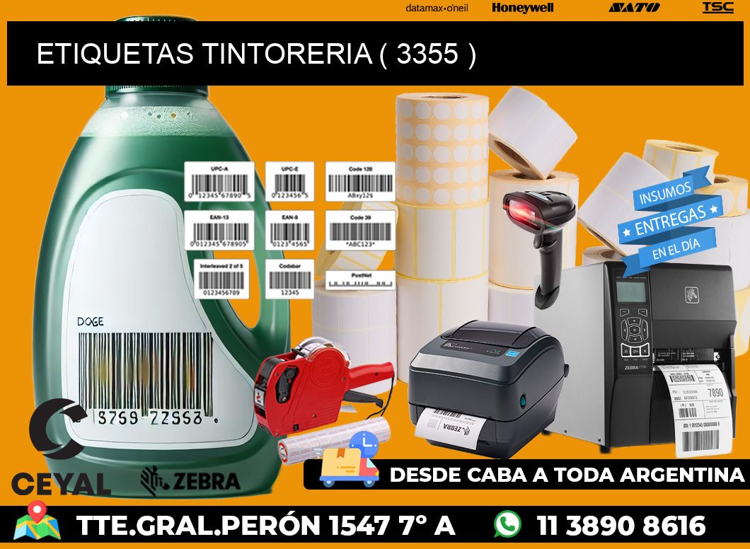 ETIQUETAS TINTORERIA ( 3355 )