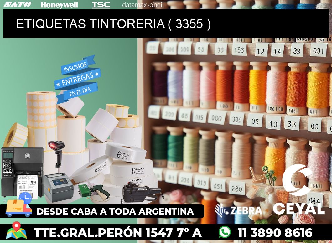 ETIQUETAS TINTORERIA ( 3355 )