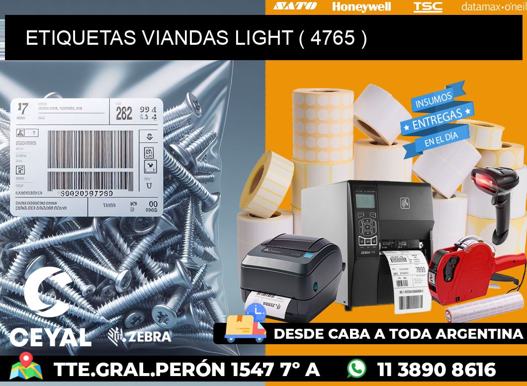 ETIQUETAS VIANDAS LIGHT ( 4765 )