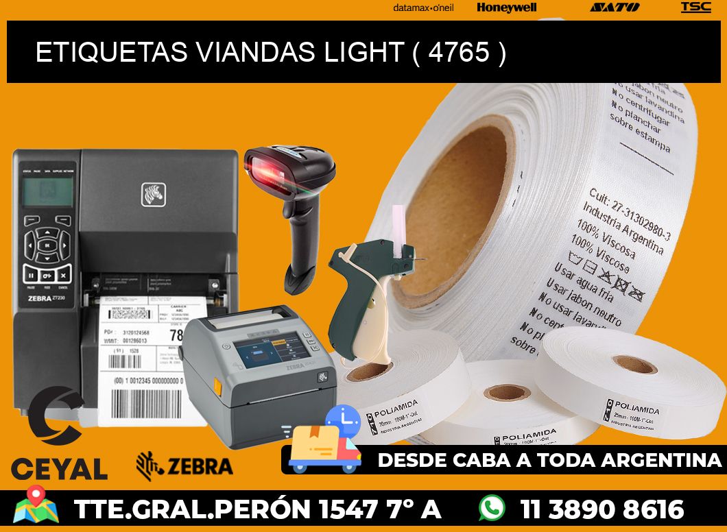 ETIQUETAS VIANDAS LIGHT ( 4765 )