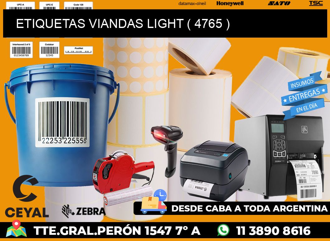 ETIQUETAS VIANDAS LIGHT ( 4765 )