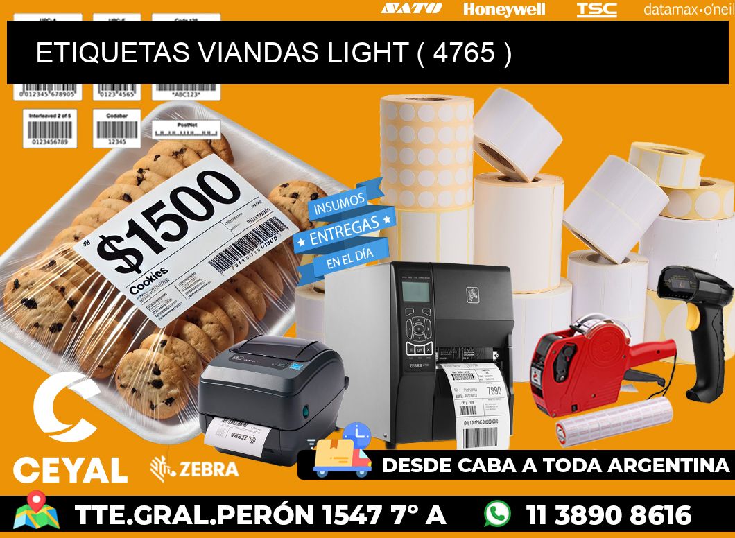 ETIQUETAS VIANDAS LIGHT ( 4765 )