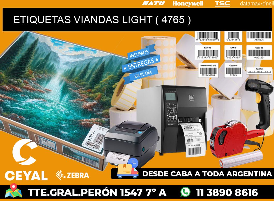 ETIQUETAS VIANDAS LIGHT ( 4765 )