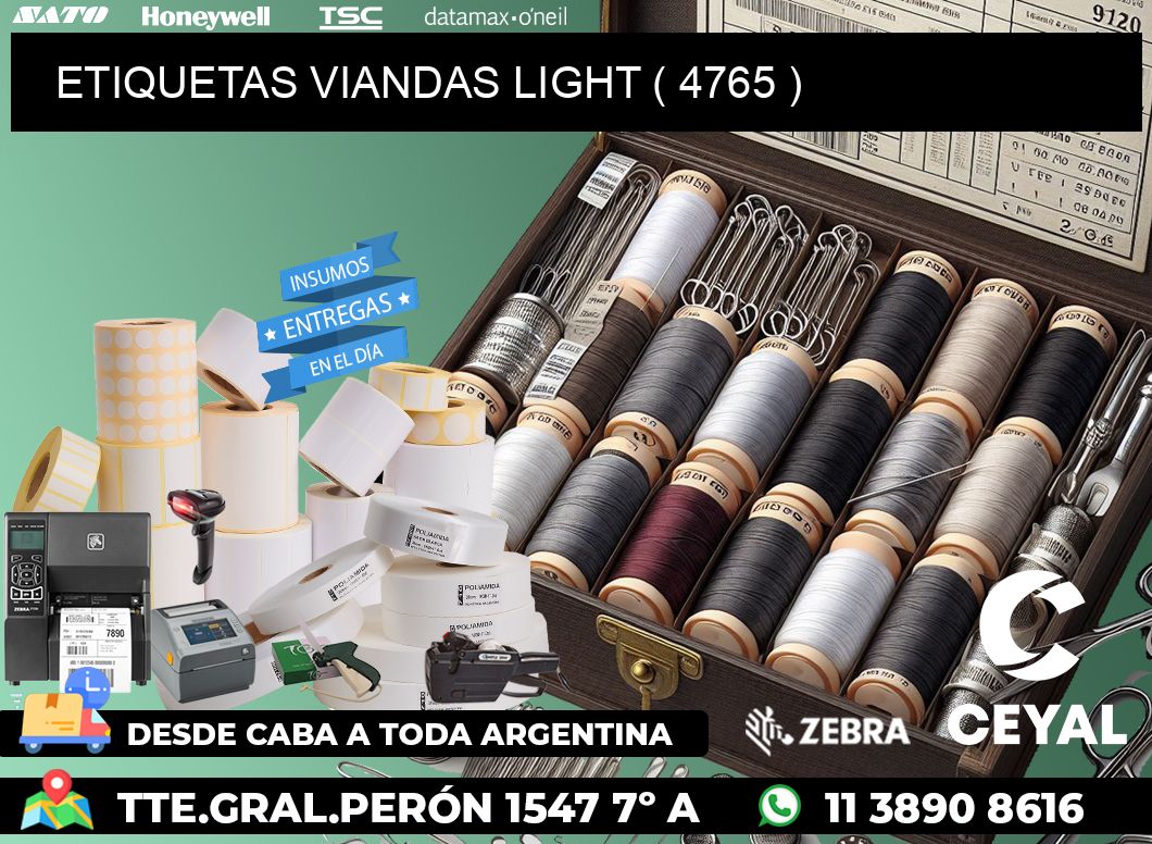 ETIQUETAS VIANDAS LIGHT ( 4765 )