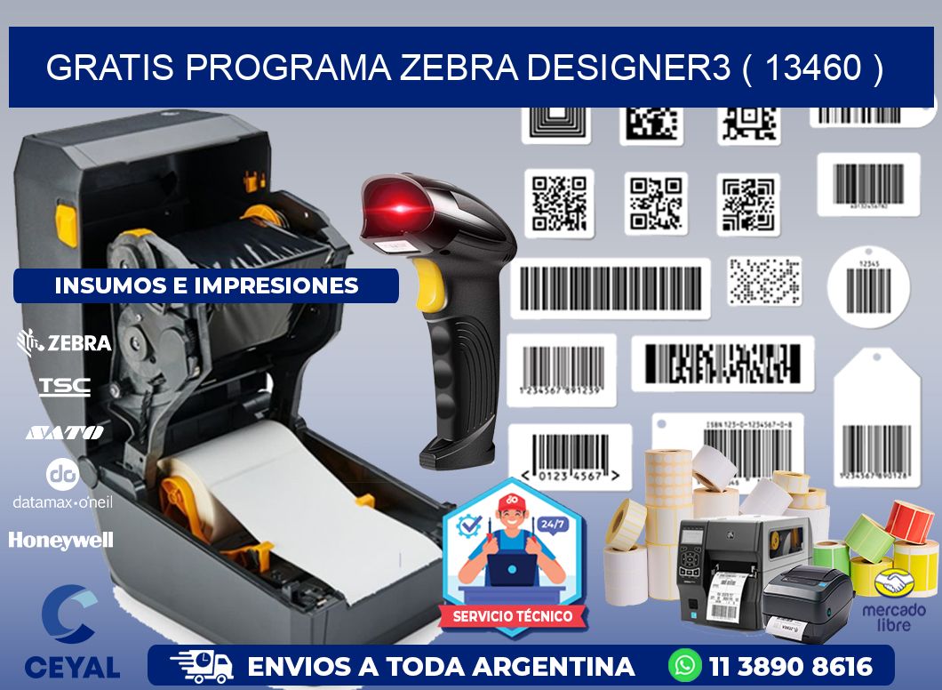 GRATIS PROGRAMA ZEBRA DESIGNER3 ( 13460 )