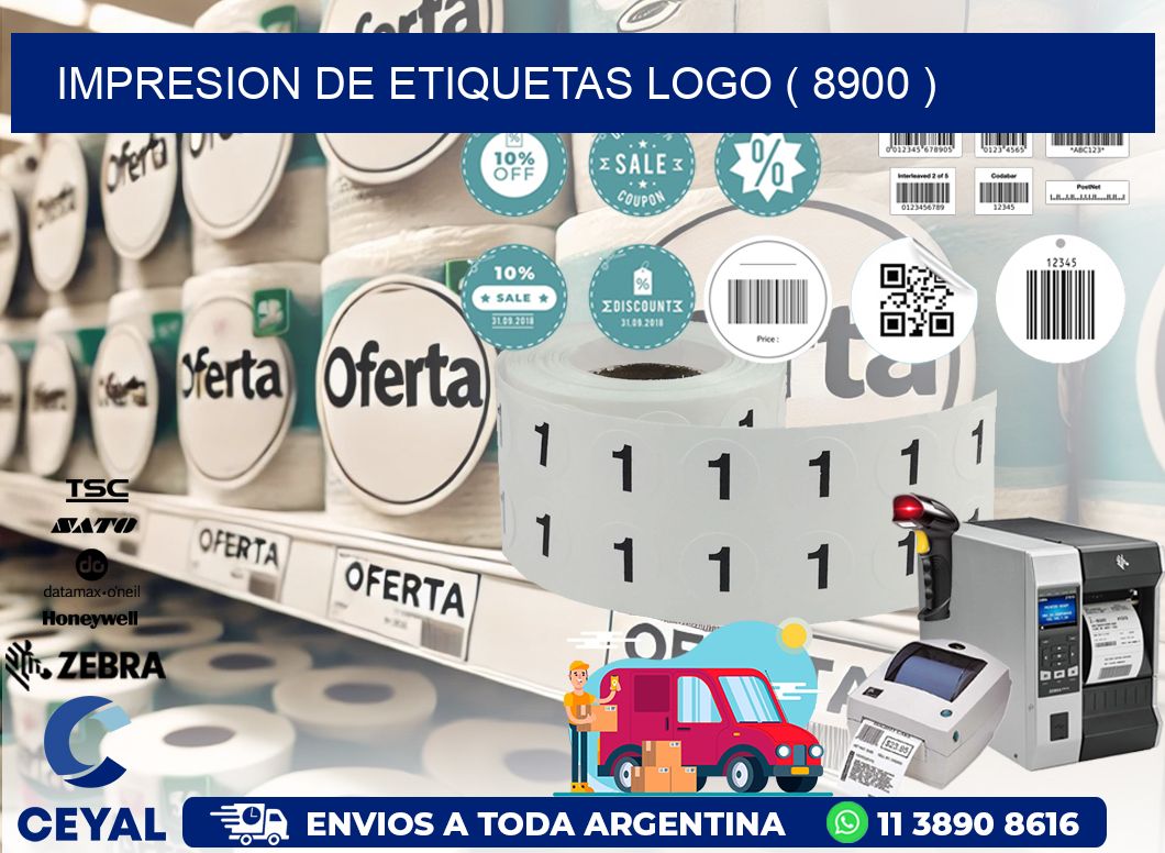 IMPRESION DE ETIQUETAS LOGO ( 8900 )