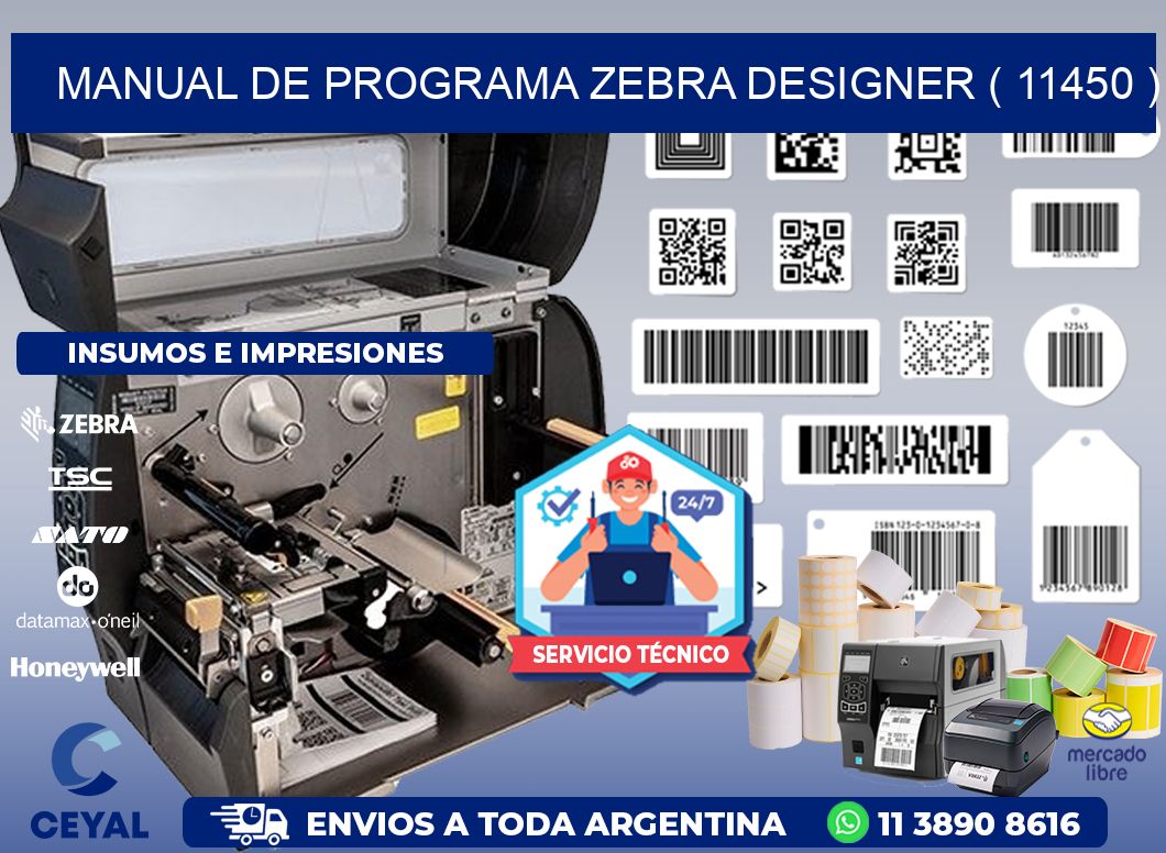 MANUAL DE PROGRAMA ZEBRA DESIGNER ( 11450 )