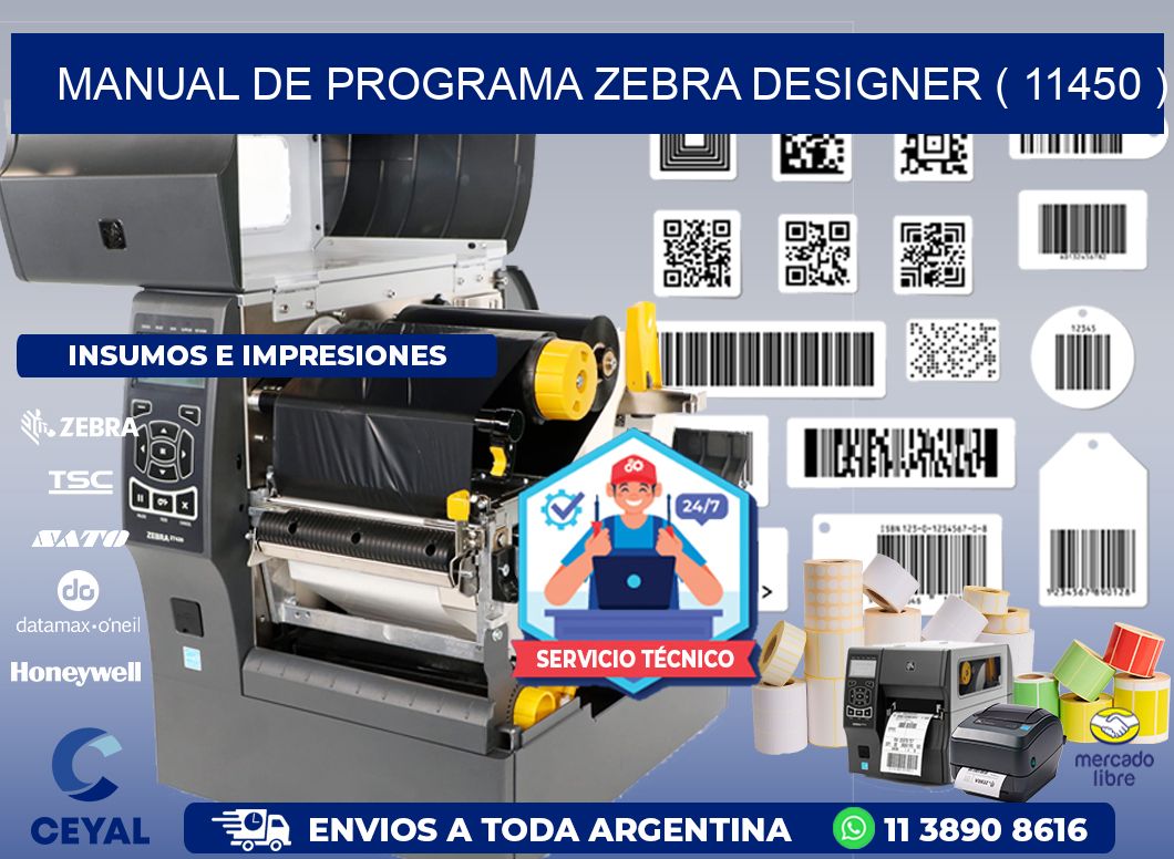 MANUAL DE PROGRAMA ZEBRA DESIGNER ( 11450 )