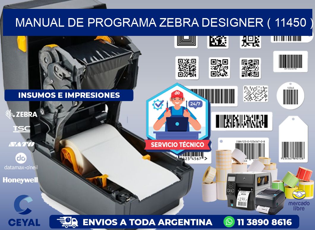 MANUAL DE PROGRAMA ZEBRA DESIGNER ( 11450 )