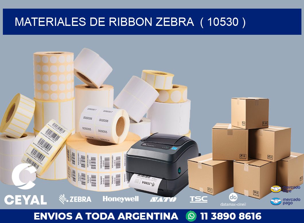 MATERIALES DE RIBBON ZEBRA  ( 10530 )