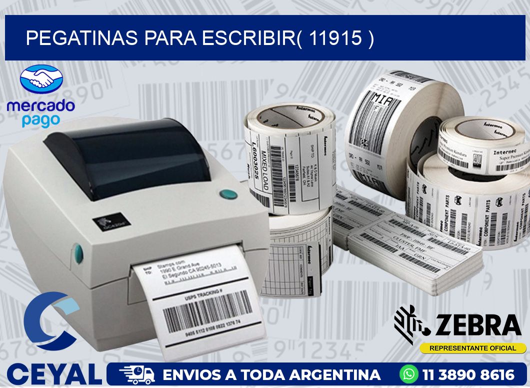 PEGATINAS PARA ESCRIBIR( 11915 )