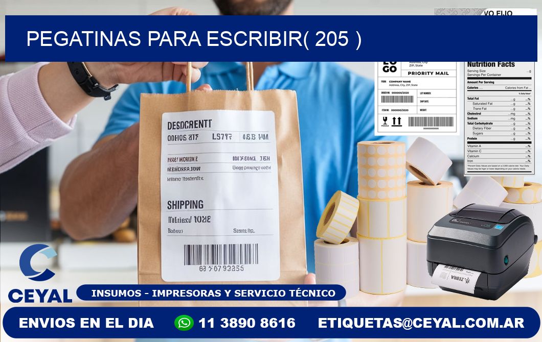 PEGATINAS PARA ESCRIBIR( 205 )