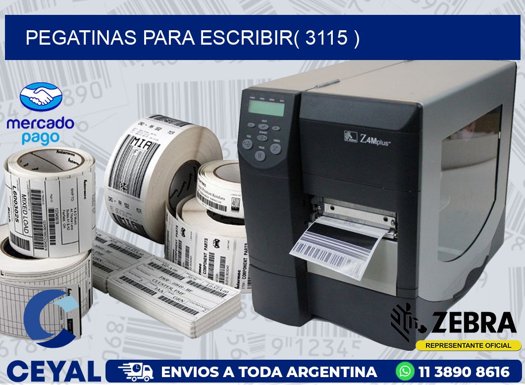 PEGATINAS PARA ESCRIBIR( 3115 )