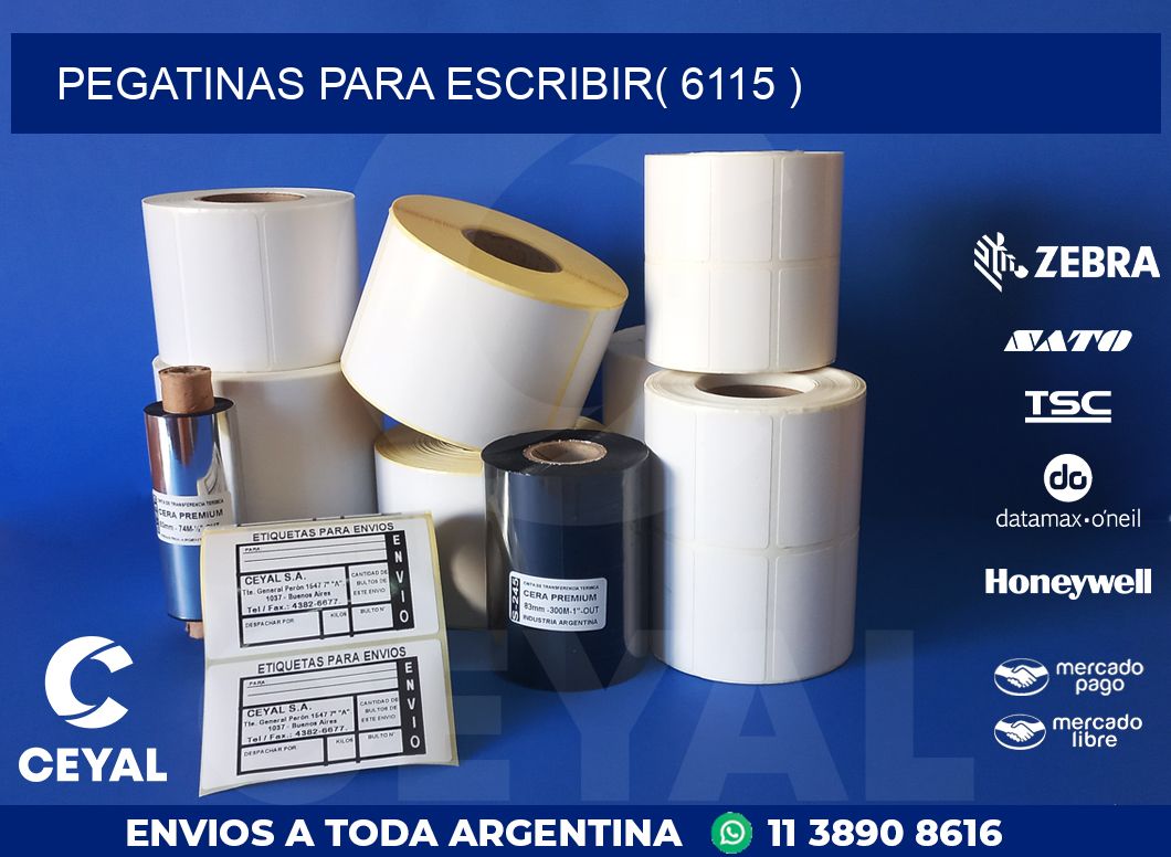 PEGATINAS PARA ESCRIBIR( 6115 )