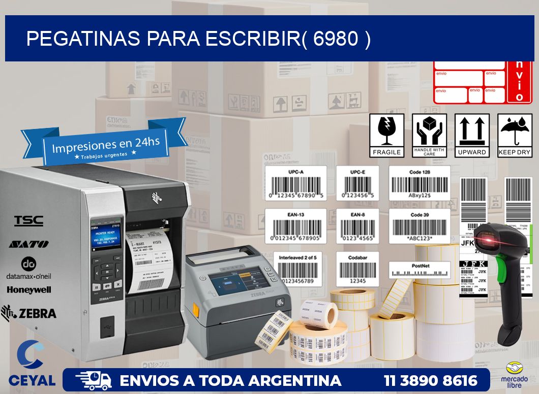 PEGATINAS PARA ESCRIBIR( 6980 )