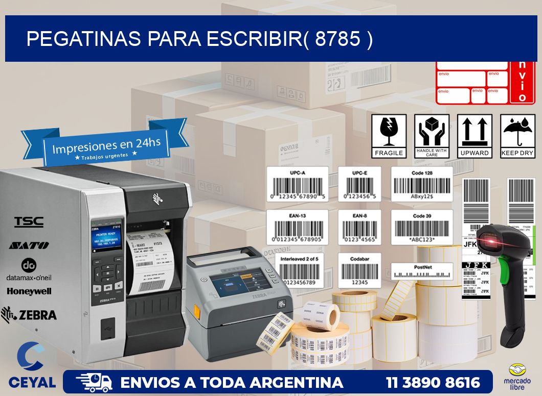 PEGATINAS PARA ESCRIBIR( 8785 )