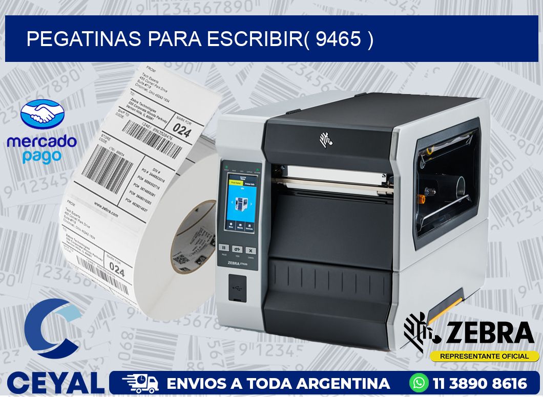 PEGATINAS PARA ESCRIBIR( 9465 )