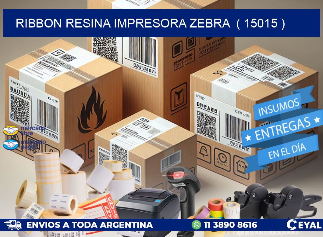 RIBBON RESINA IMPRESORA ZEBRA  ( 15015 )