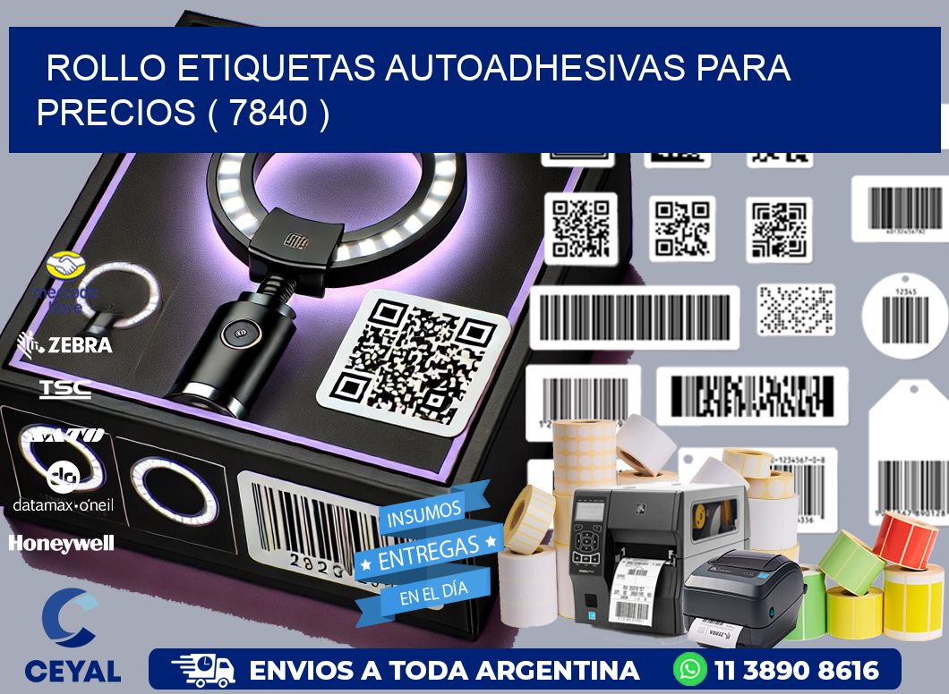 ROLLO ETIQUETAS AUTOADHESIVAS PARA PRECIOS ( 7840 )