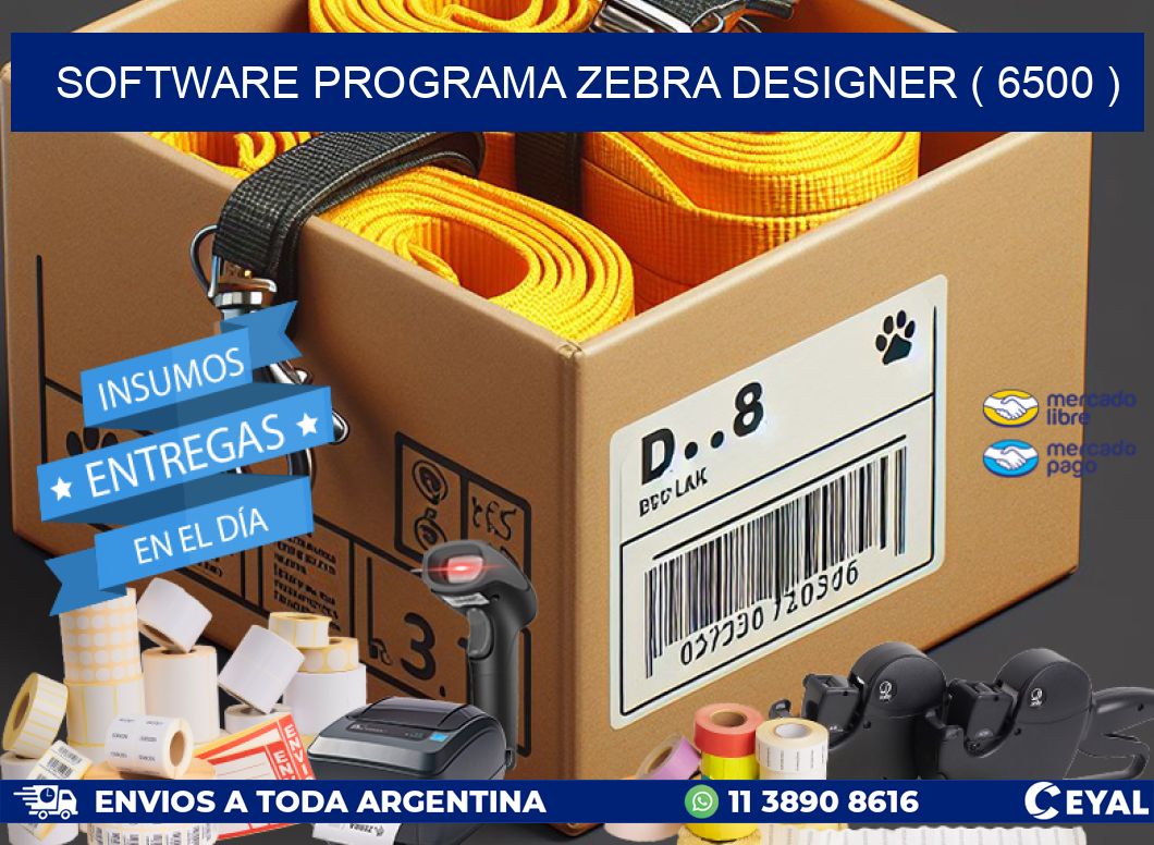 SOFTWARE PROGRAMA ZEBRA DESIGNER ( 6500 )