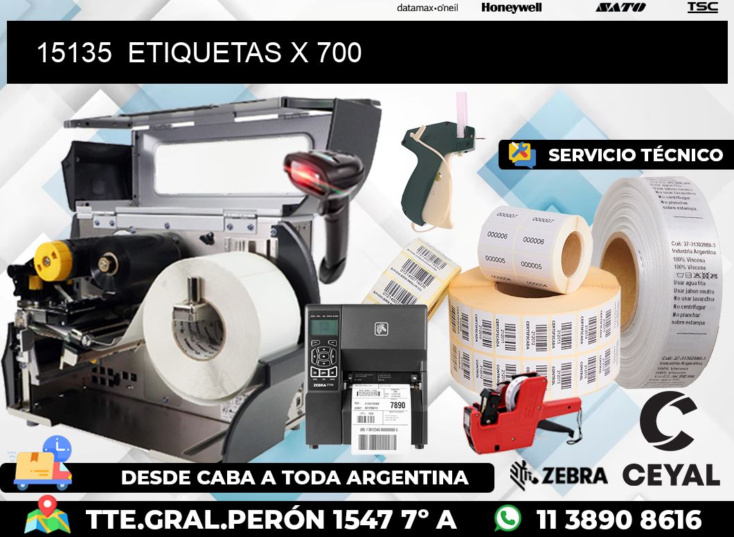 15135  ETIQUETAS X 700