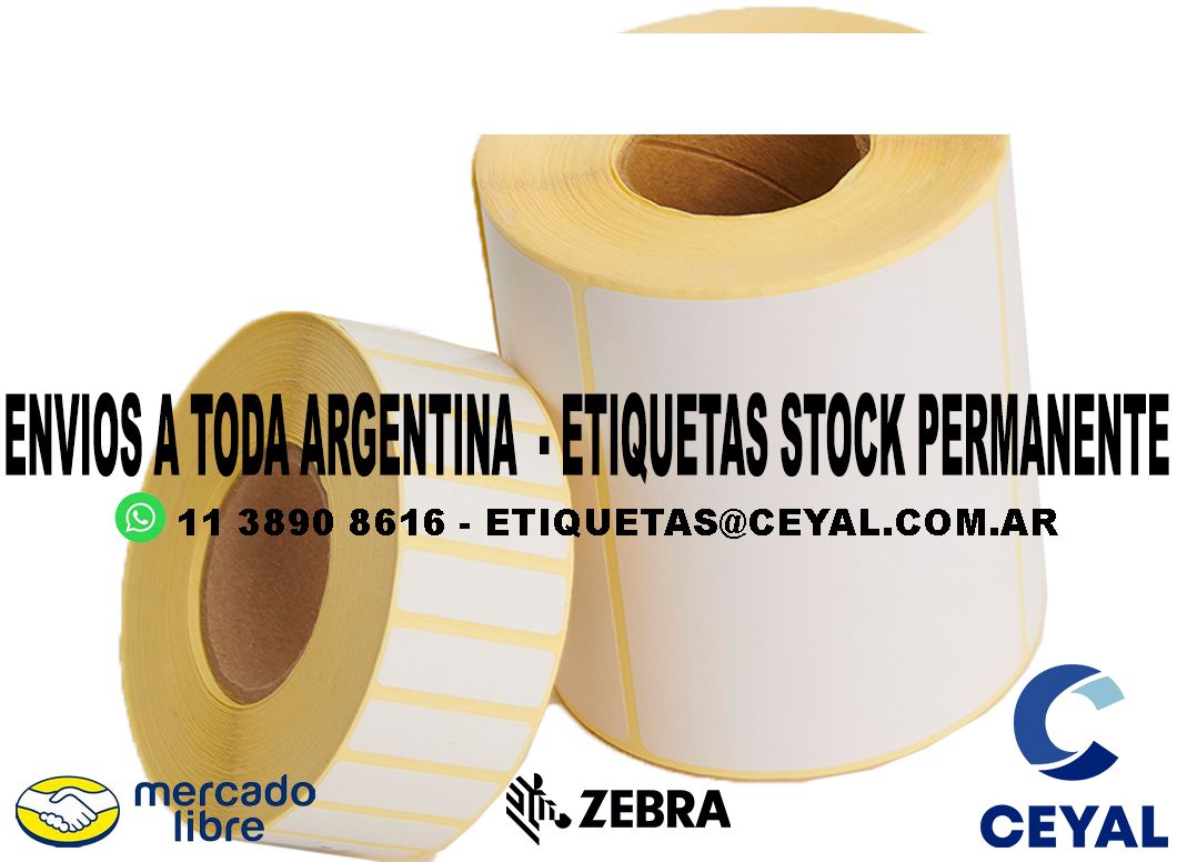 500 ETIQUETAS RIBBON 45 x 74