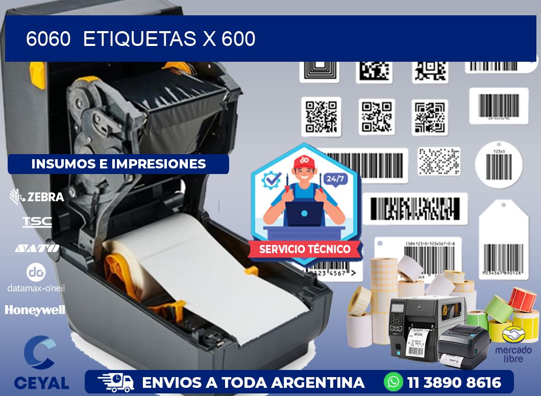 6060  ETIQUETAS X 600