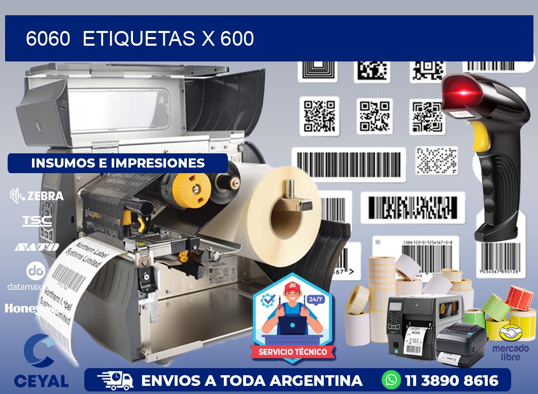 6060  ETIQUETAS X 600