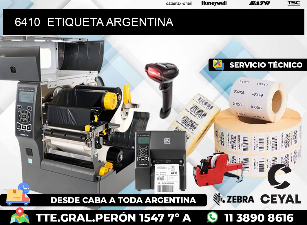 6410  ETIQUETA ARGENTINA