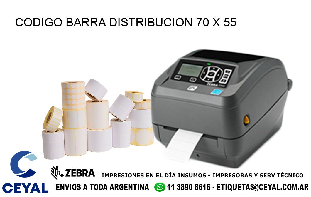 CODIGO BARRA DISTRIBUCION 70 x 55