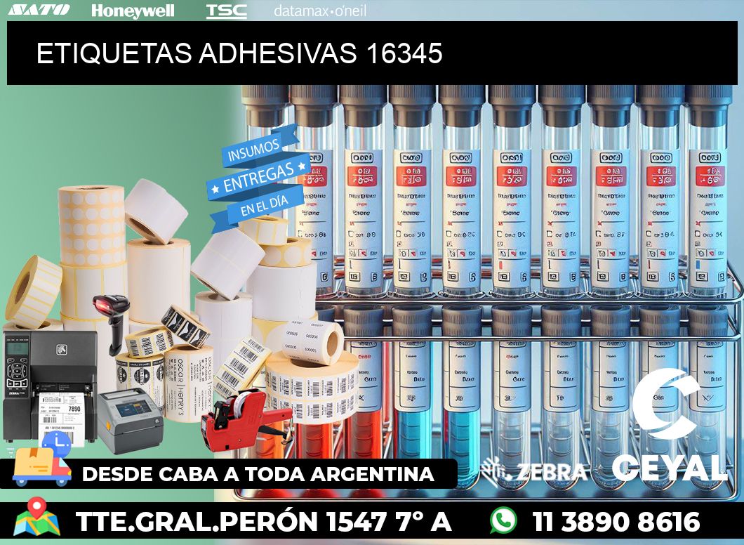 ETIQUETAS ADHESIVAS 16345