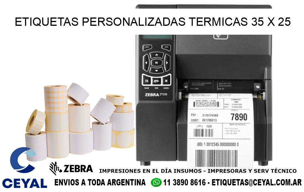 ETIQUETAS PERSONALIZADAS TERMICAS 35 x 25