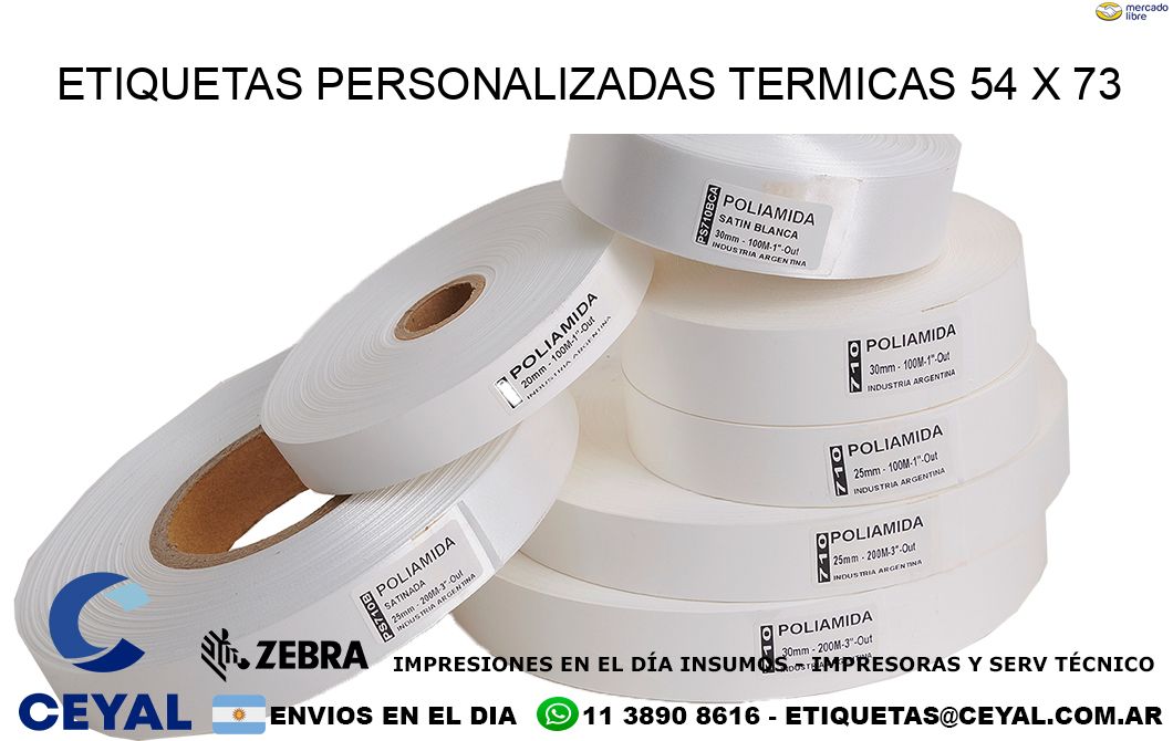 ETIQUETAS PERSONALIZADAS TERMICAS 54 x 73