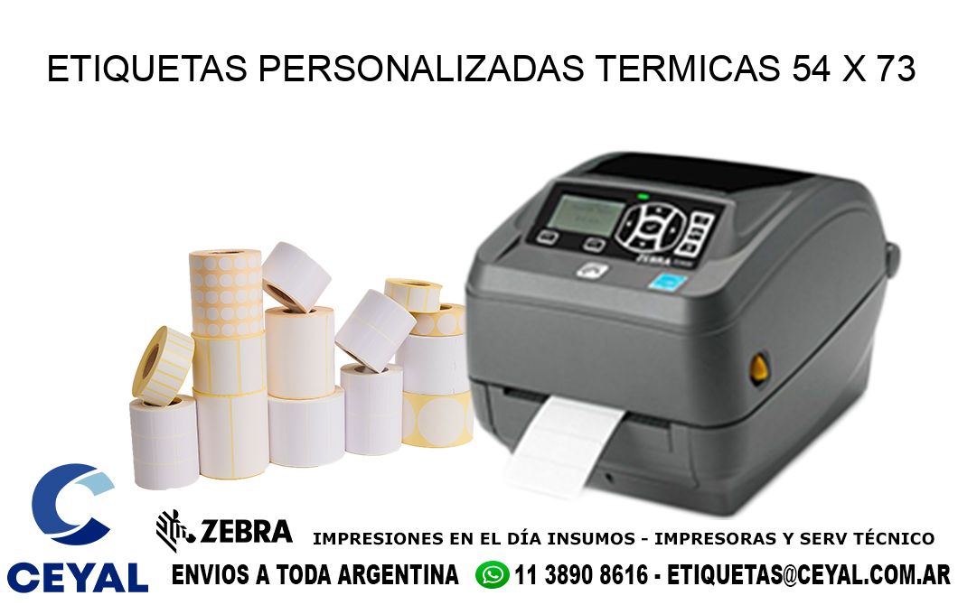 ETIQUETAS PERSONALIZADAS TERMICAS 54 x 73