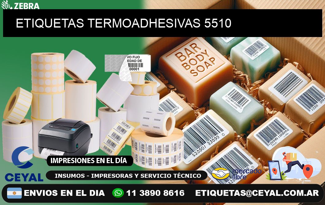 ETIQUETAS TERMOADHESIVAS 5510