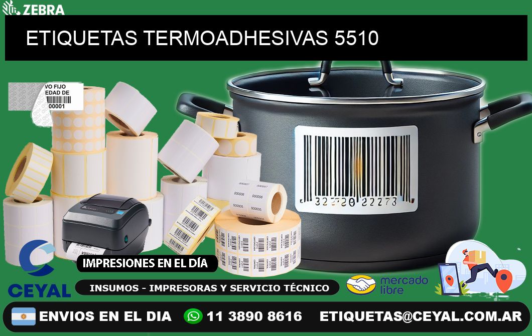 ETIQUETAS TERMOADHESIVAS 5510