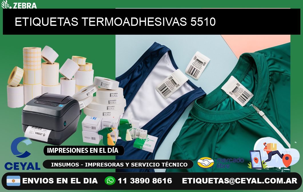 ETIQUETAS TERMOADHESIVAS 5510